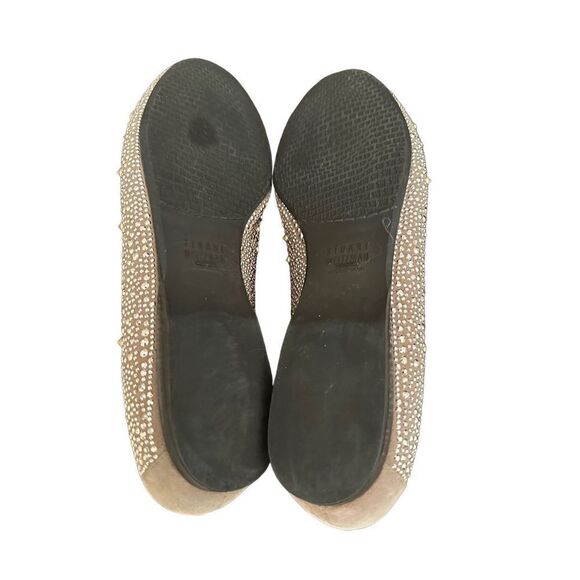 Stuart Weitzman Taupe Tan Ballet
Flats Metal Studs nubeads Haze Suede - Picture 7 of 7
